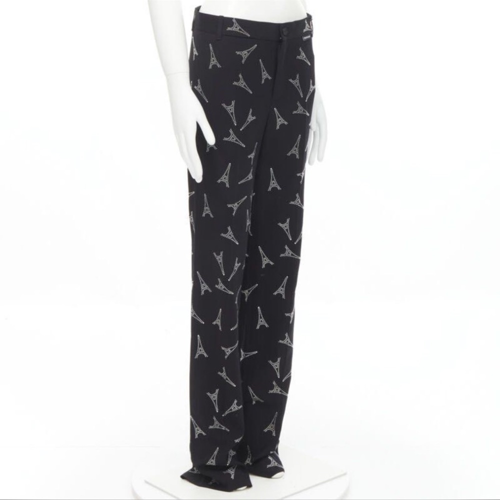 Balenciaga Eiffel Tower crystal trouser